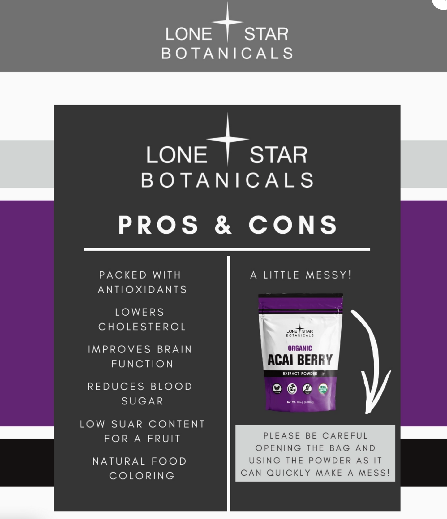 Organic Acai Berry Extract Powder - 3.52 oz