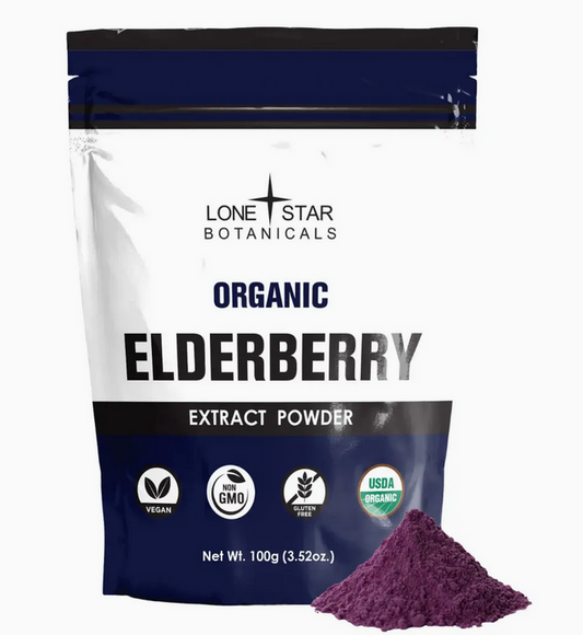 Organic Elderberry Extract Powder -- 3.52 oz