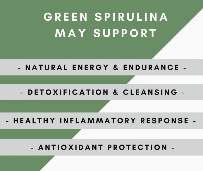 Organic Green Spirulina Extract Powder -- 3.52 oz