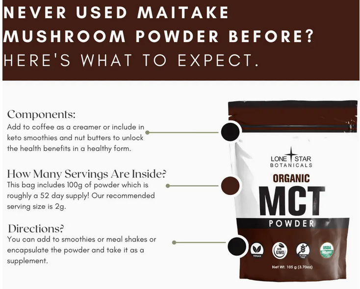 Organic Mct Powder -- 3.52 oz