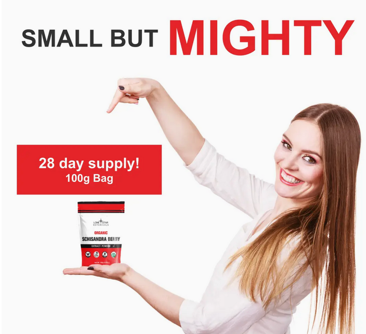 Organic Schisandra Berry Extract Powder -- 3.52 oz