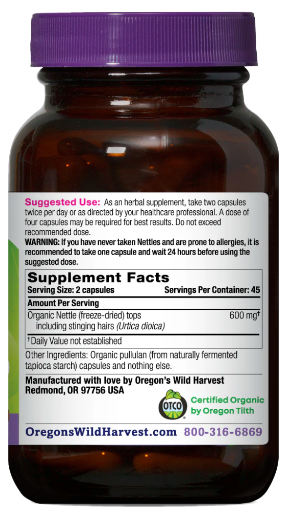 Freeze-Dried Nettle Capsules
