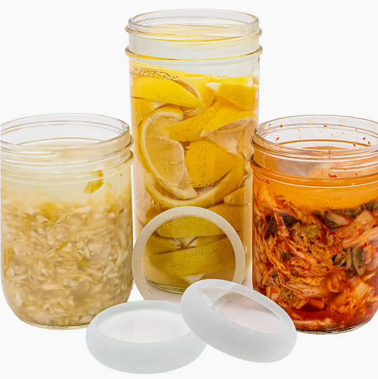 Tempered Glass Fermentation Weights For Fermenting in Wide Mouth Mason Jars