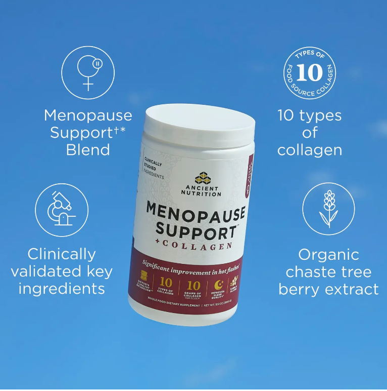 Menopause Support + Collagen | Powder Vanilla (25 Servings)