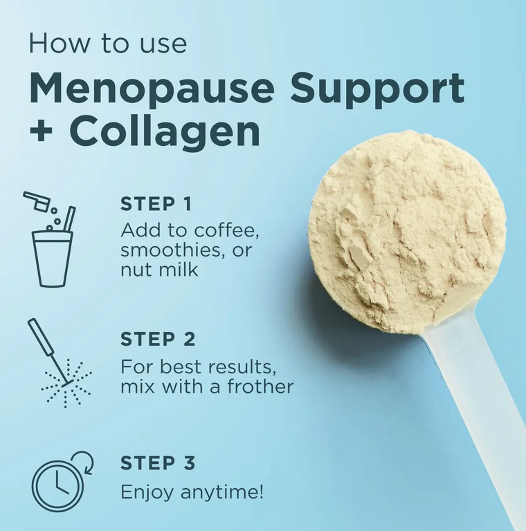 Menopause Support + Collagen | Powder Vanilla (25 Servings)