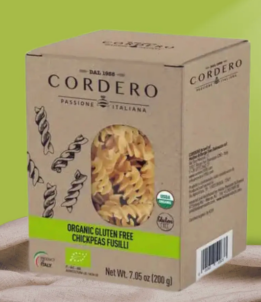 Cordero Organic Gluten Free Pasta Chickpeas Fusilli 200gr