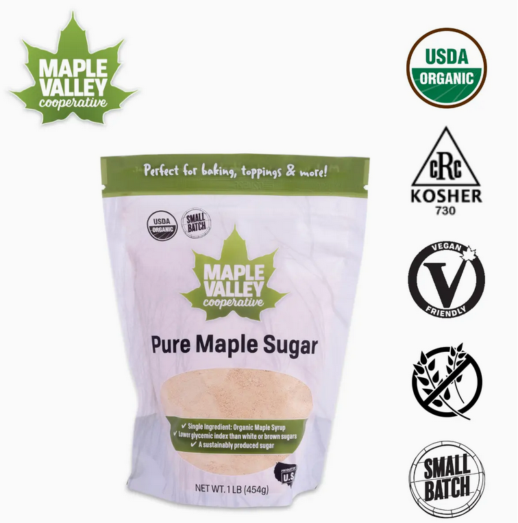 Maple Sugar Organic 1lb Resealable Bag