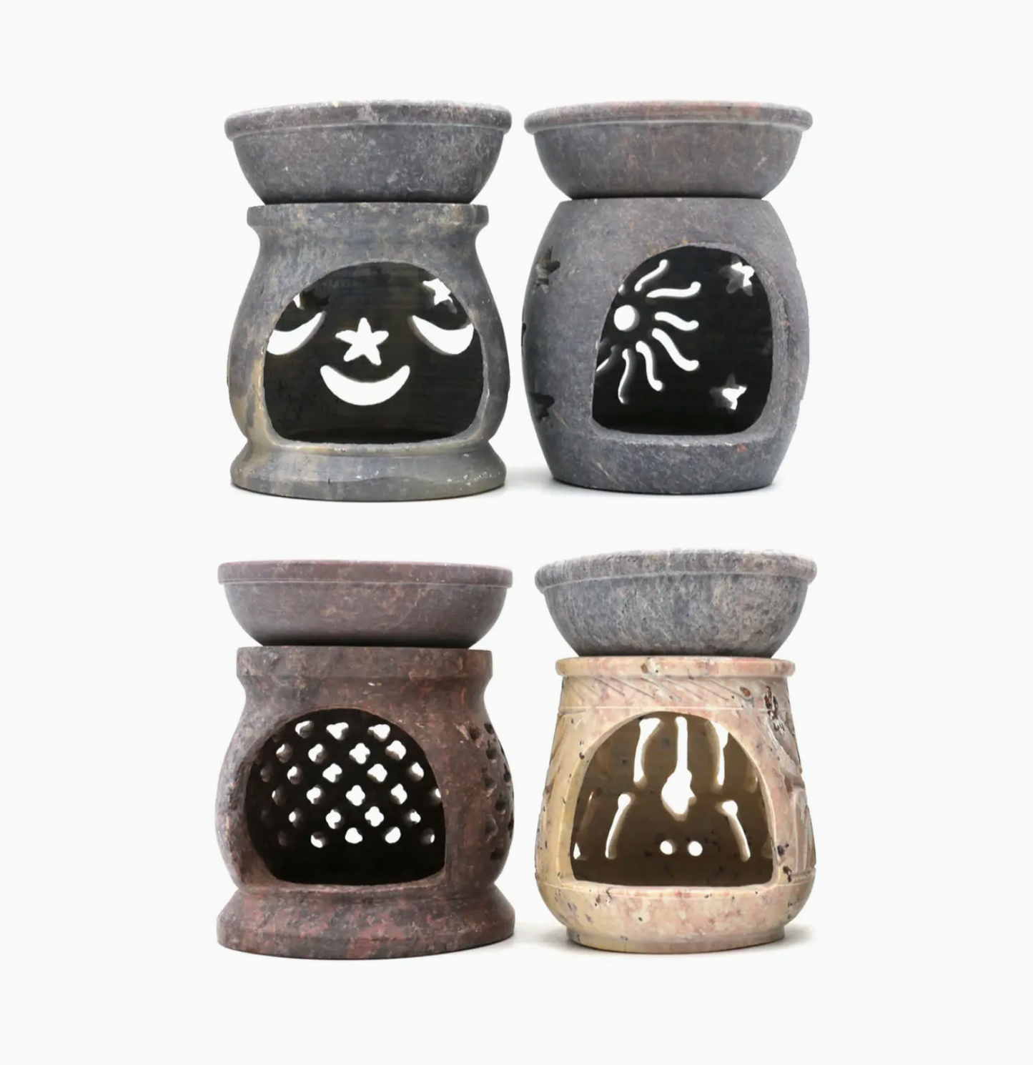 Stone Oil Lamp 3"
