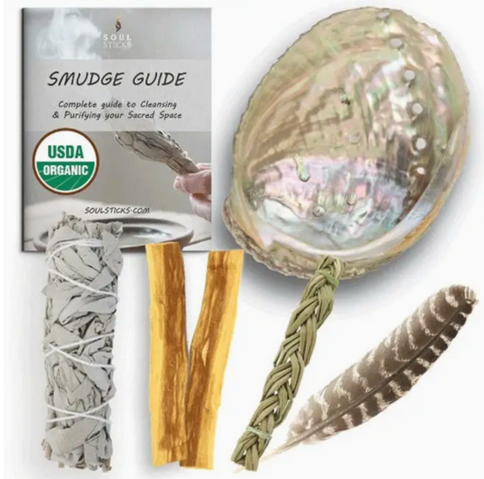 Soul Sticks - Smudging Starter Kit w/ Guide: White Sage