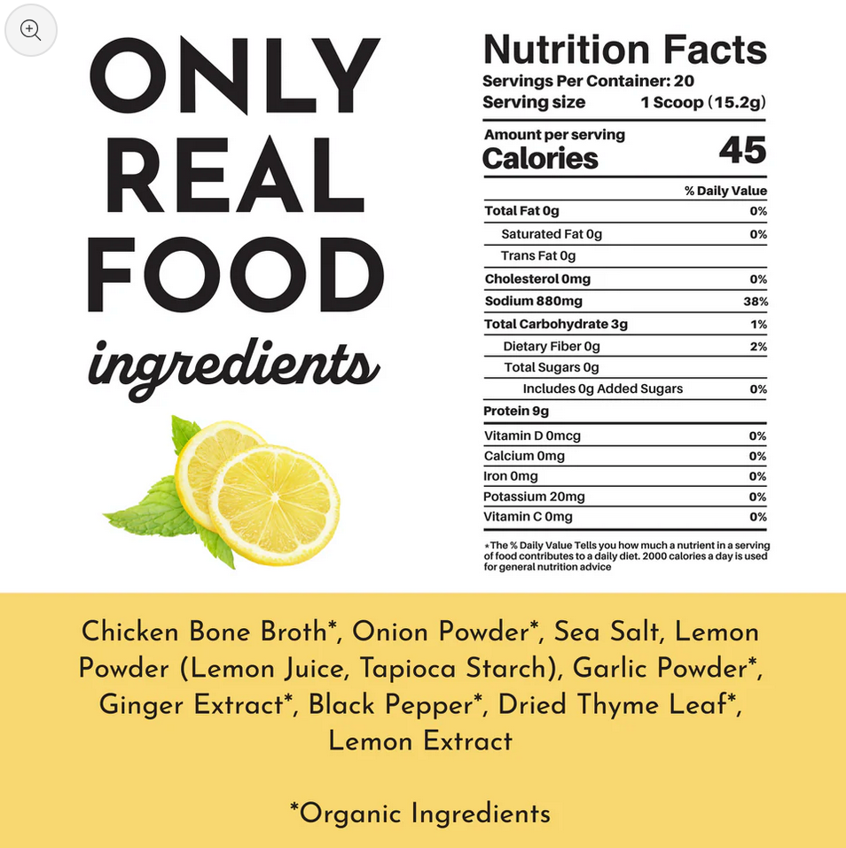 Lemon Herb Bone Broth