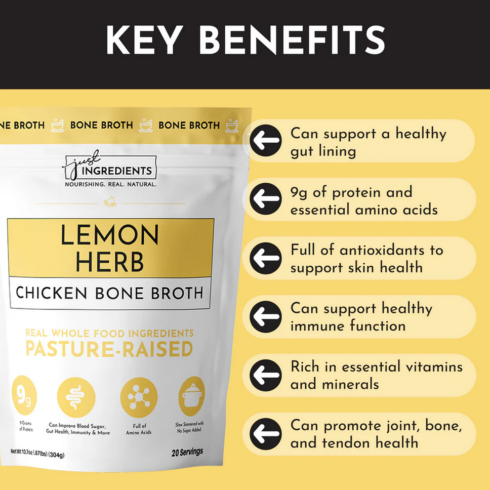Lemon Herb Bone Broth