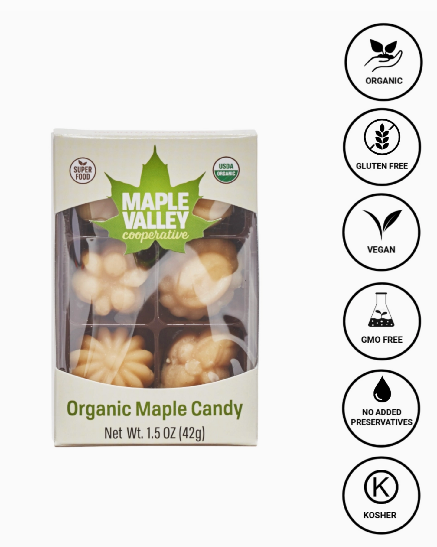 Maple Candy Organic 6 Piece