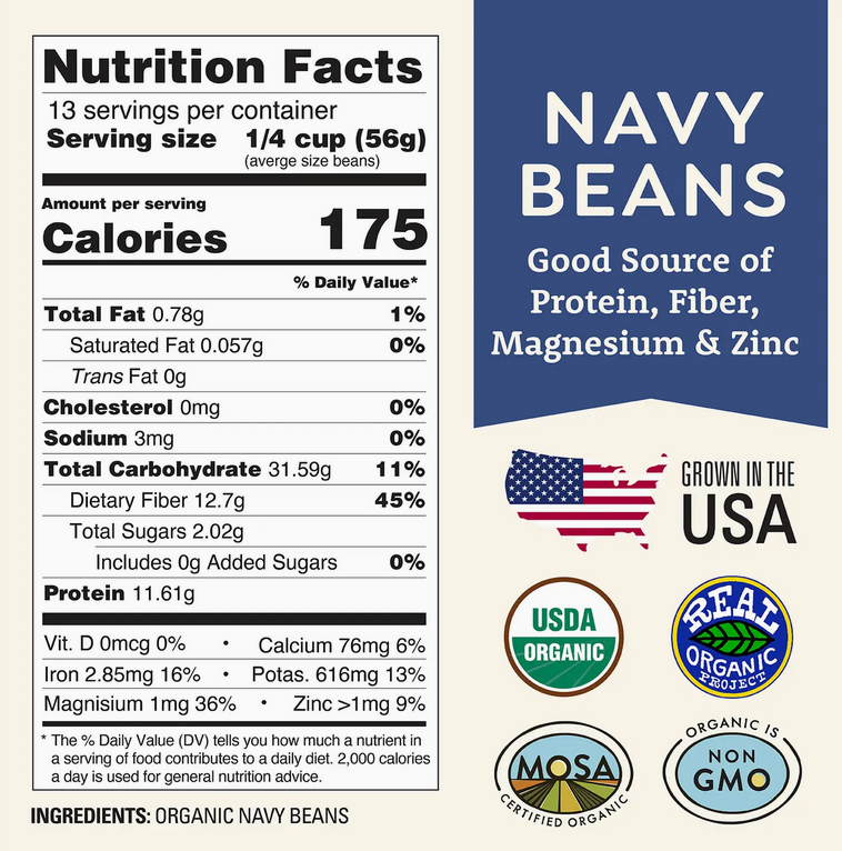 Organic Navy Beans