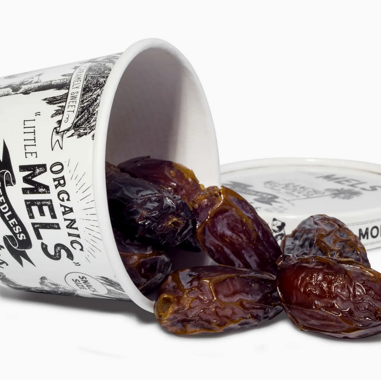 Little Mels Seedless Organic Medjool Dates, 4.5 oz Cup