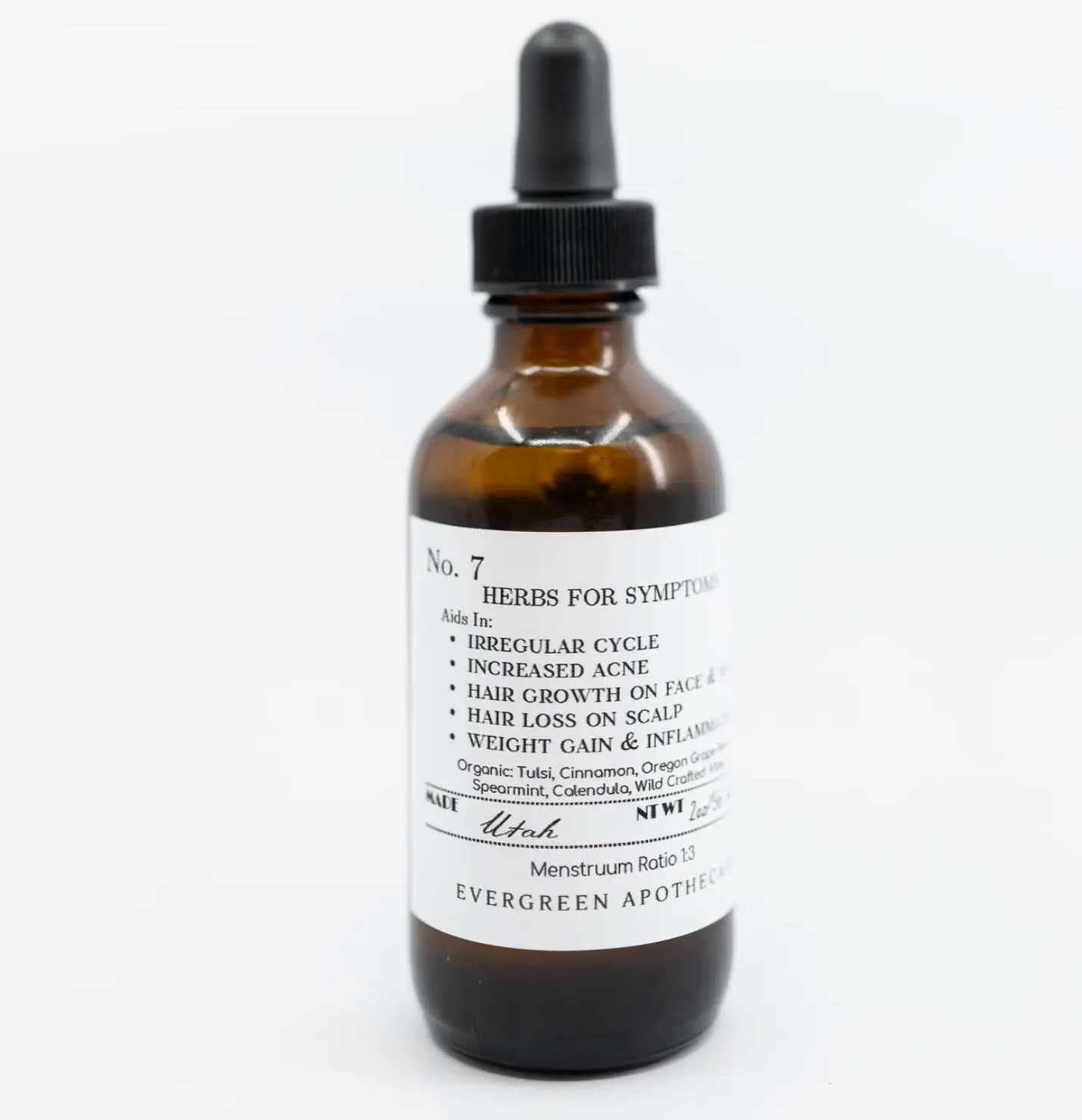 PCOS, No.7 Herbs For Symptoms, Tincture