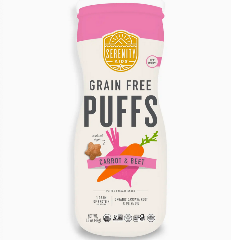 Carrot & Beet Grain Free Puffs with Olive Oil