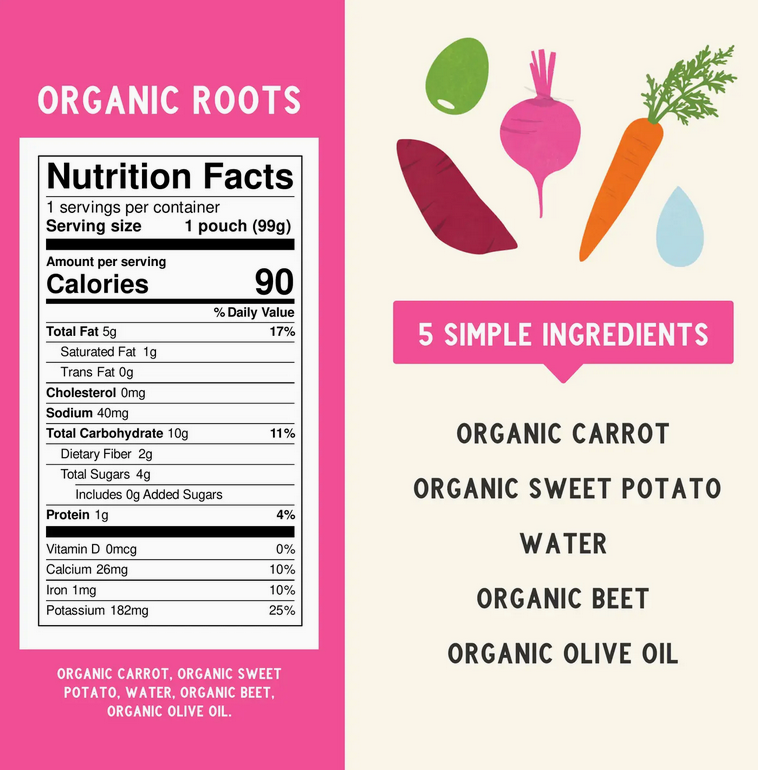 Organic Roots Baby Food Pouch