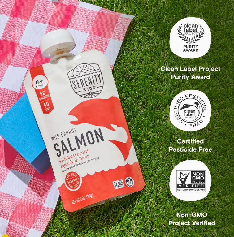 Wild Caught Salmon Baby Food Pouch