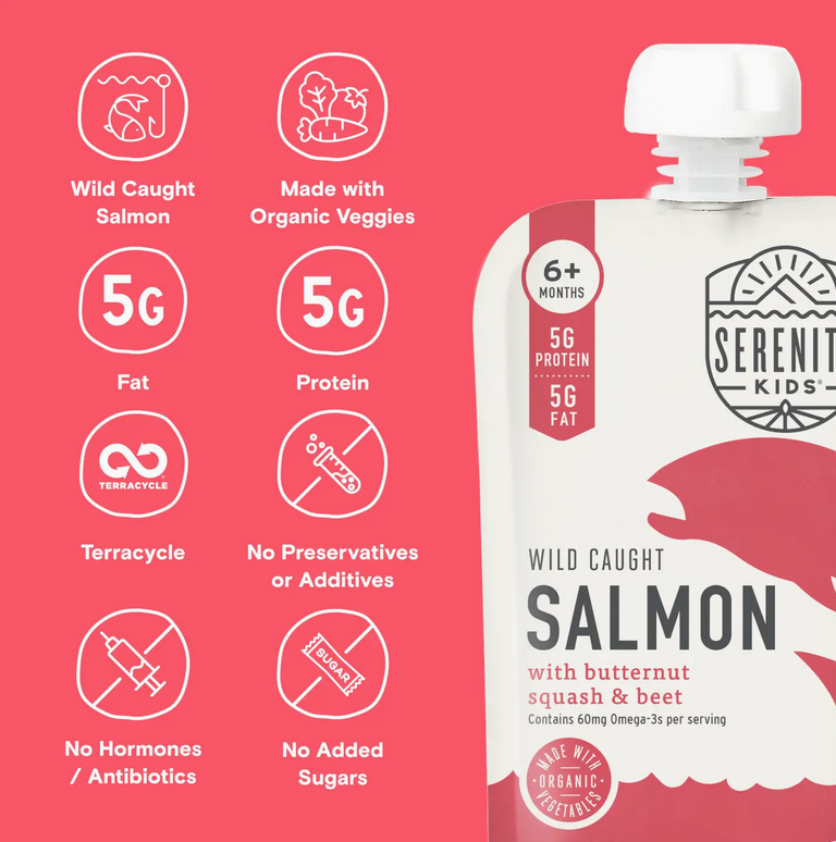 Wild Caught Salmon Baby Food Pouch