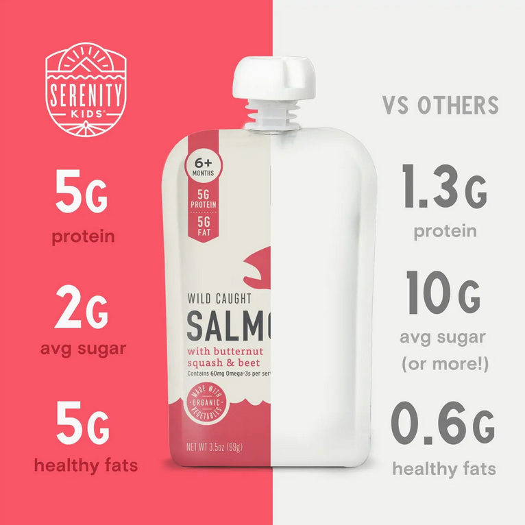 Wild Caught Salmon Baby Food Pouch