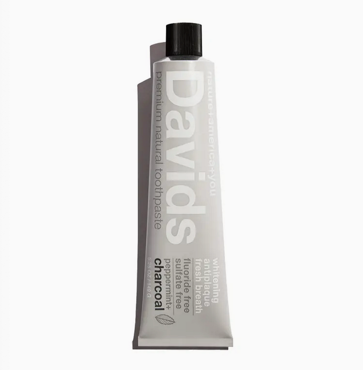 Davids Premium Toothpaste / Charcoal+Peppermint