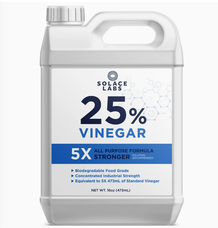 25% Pure Vinegar - 5X Concentrated Industrial Grade, Bio D