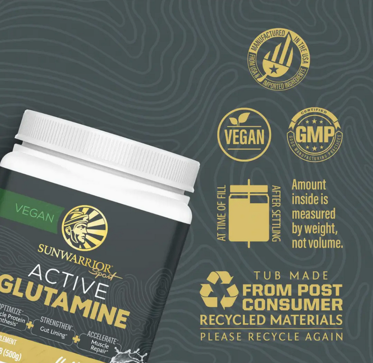 Sunwarrior Active Glutamine Drink Powder - Unflavored