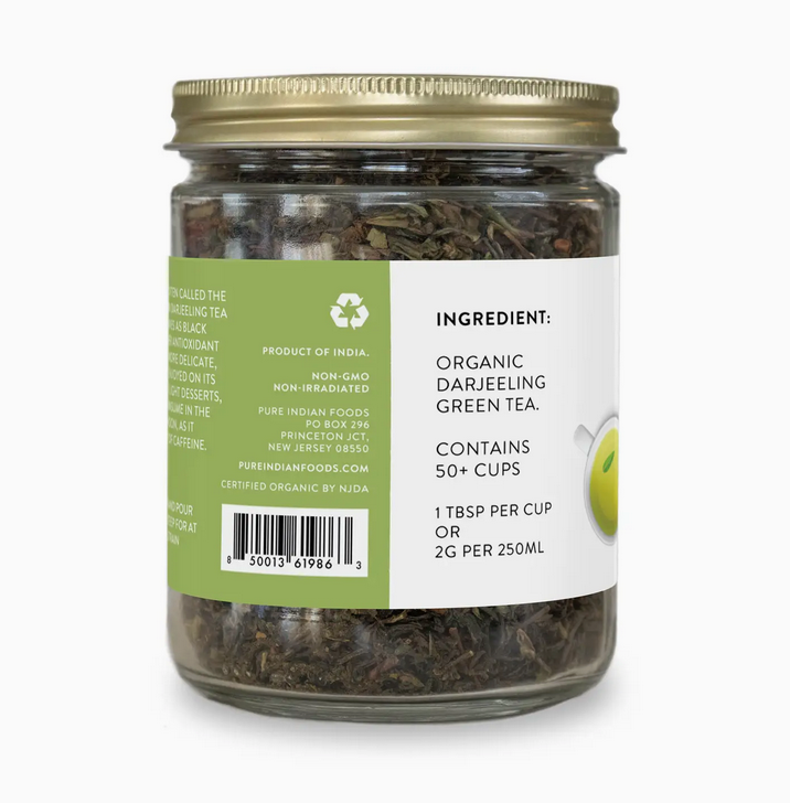 Darjeeling Green Tea, Certified Organic - 4 oz