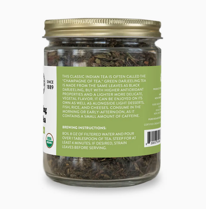 Darjeeling Green Tea, Certified Organic - 4 oz