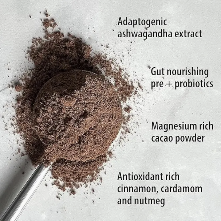 Chocolate Latte with Ashwagandha and Probiotics