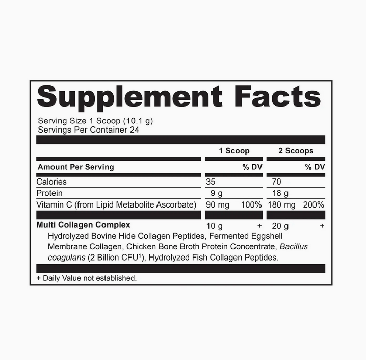 Multi Collagen Protein | Powder Unflavored (24 Servings)