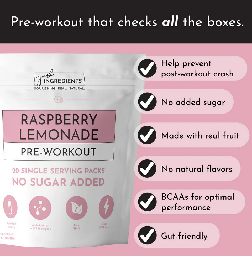Pre-Workout Raspberry Lemonade