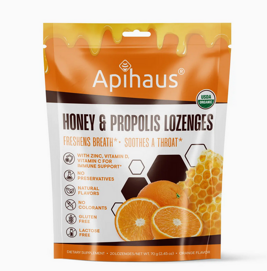 Honey and Propolis Lozenges Orange Flavor