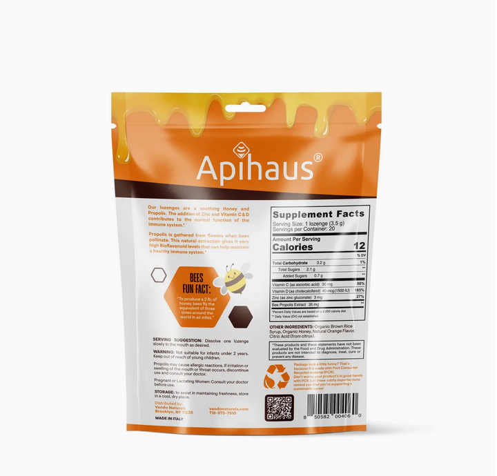 Honey and Propolis Lozenges Orange Flavor