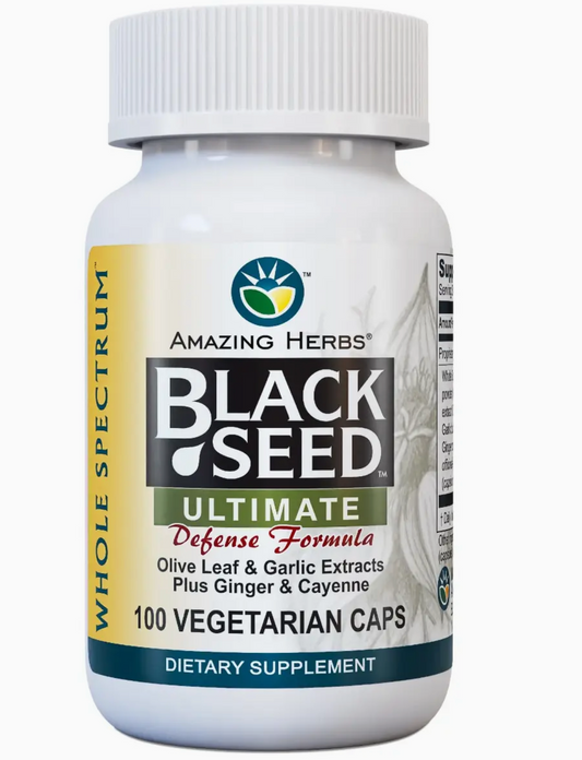 Black Seed Ultimate Garlic Ginger Cayenne 100mg Supplement