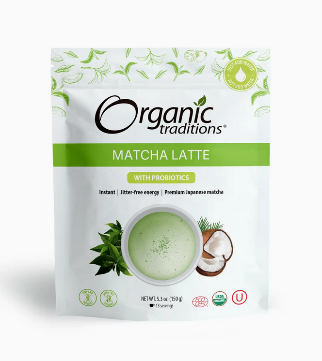 Matcha Latte with Probiotics