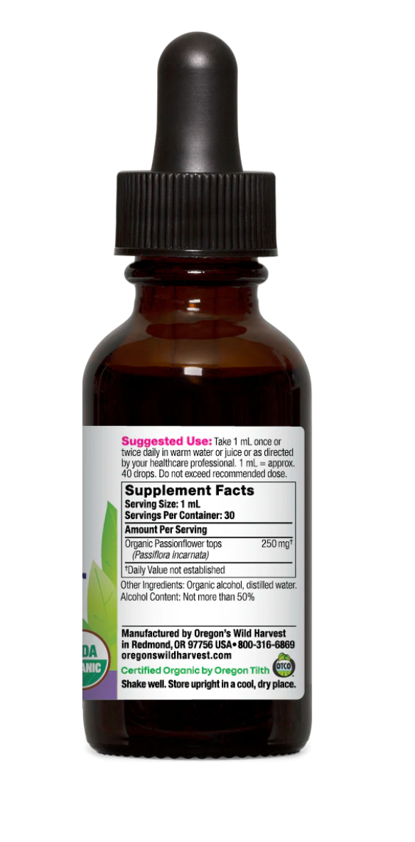 Passionflower, Organic Extract Rest Well & Rejuvenate