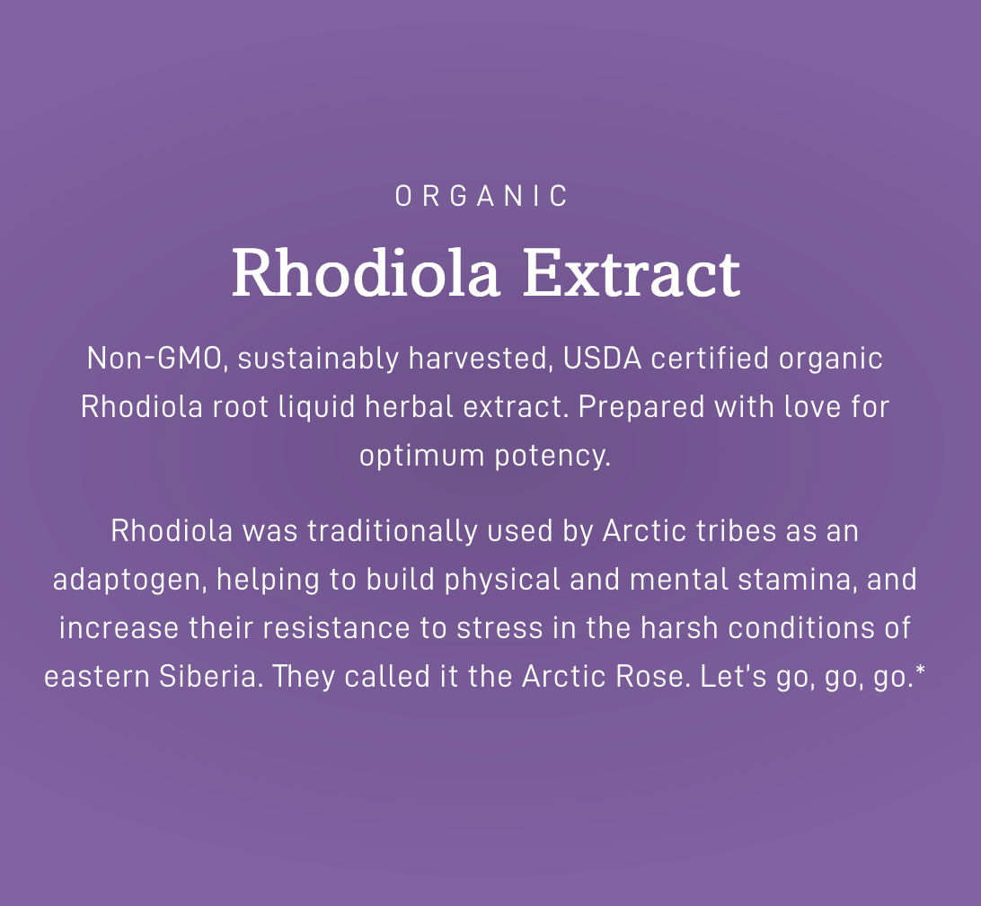 Rhodiola Capsules - Adaptogen/Resistance
