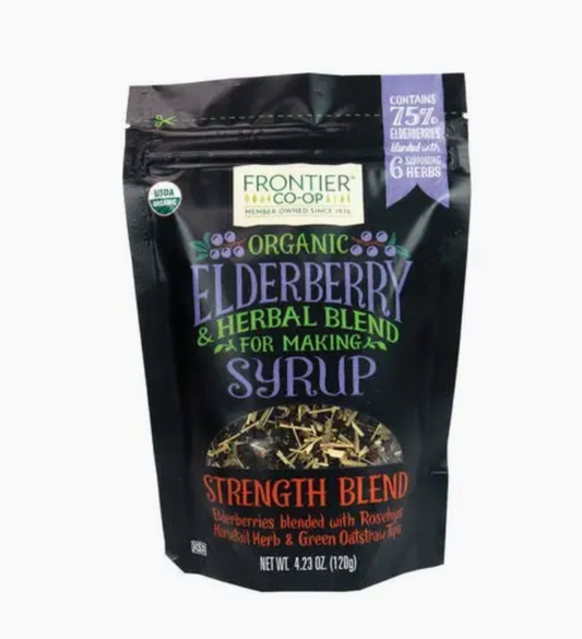 Frontier Co-op Elderberry & Herbal Blend, Certified Organic