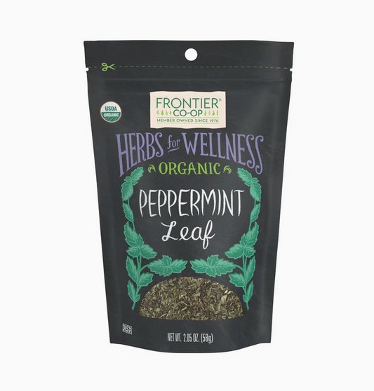 Herbs For Wellness Peppermint Leaf, Organic, Kosher, 2.05 oz