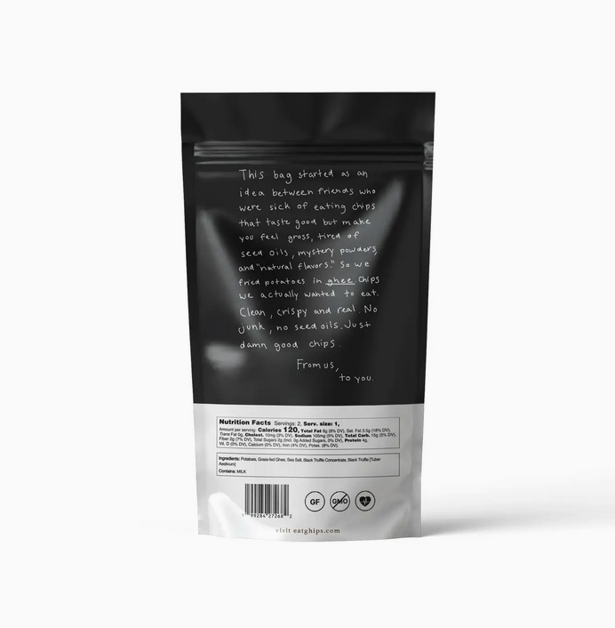 Ghips Potato Chips - Black Truffle