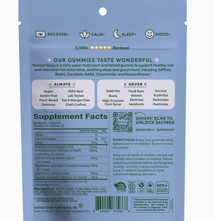 Grab-N-Go Size: Wondersleep Mushroom Gummies