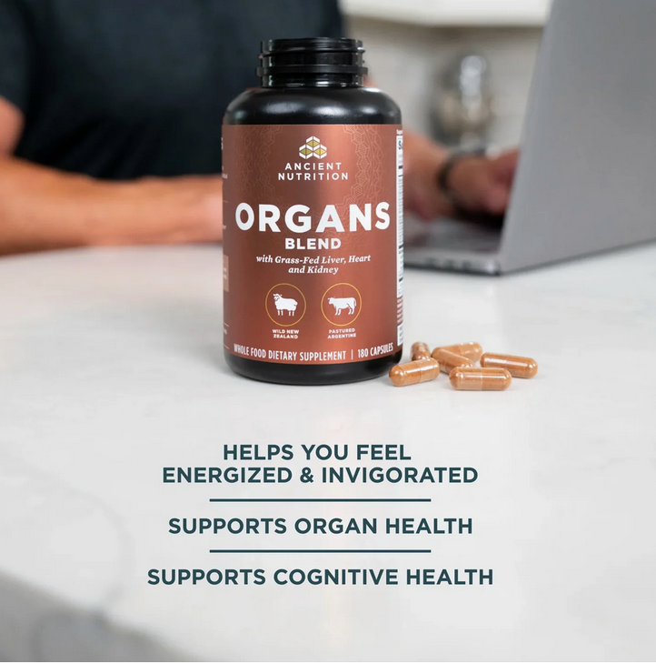 Organs Blend with Grass-Fed Liver, Heart and Kidney - Ancient Glandulars