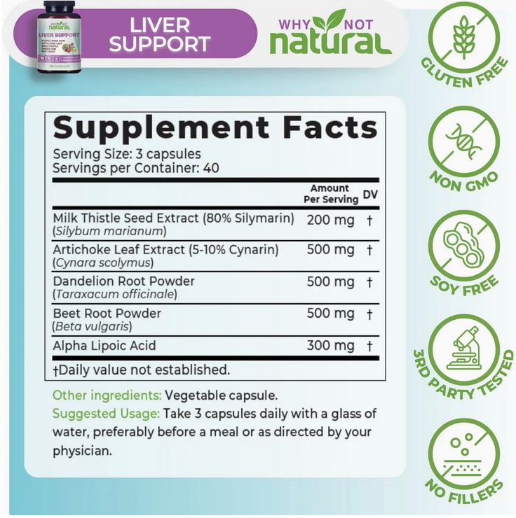 Liver Support 5 in 1 Liver Health Formula