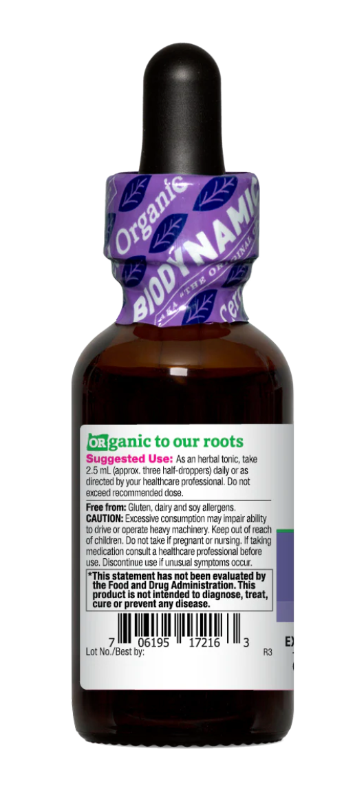 SawLogs™, Biodynamic Herbal Tonic 1 oz