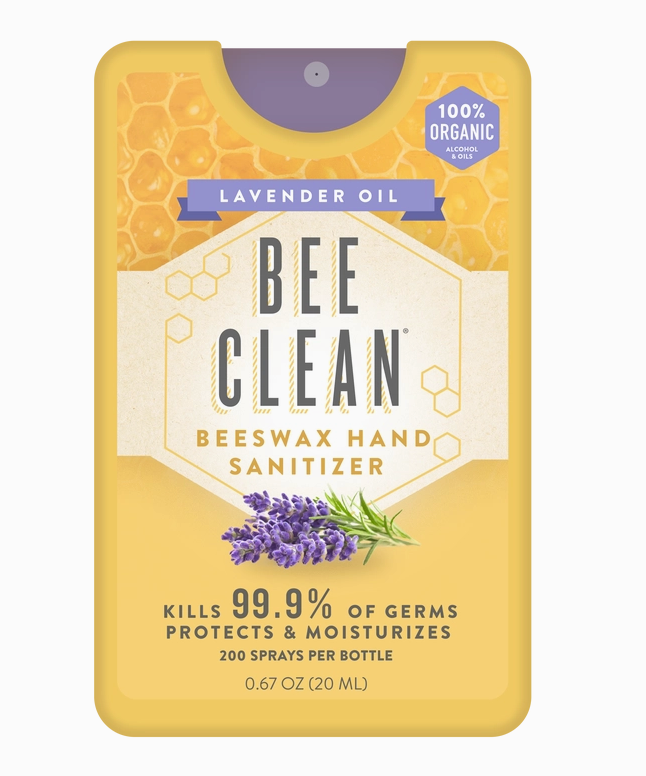 Bee Clean Organic Beeswax Hand Sanitzer- Mini Case