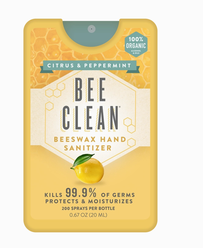 Bee Clean Organic Beeswax Hand Sanitzer- Mini Case