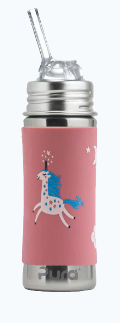Stainless Steel Kiki™ 11oz Kiddo Straw Bottle