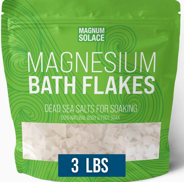 Magnesium Bath Flakes, Dead Sea Bath Salts, Bath Soak