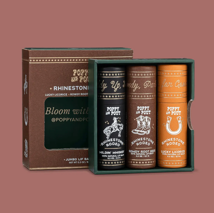 Gift Set, Lip Balm Trio, Rhinestone Rodeo